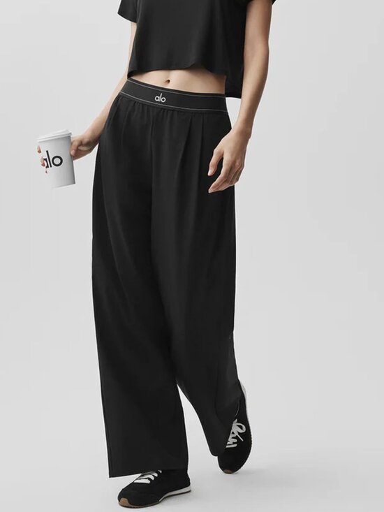 ALO Yoga Pants - Regular ALO Yoga 🎨 New Black Sporty Casual Suit Up Pants (🤗Women's)